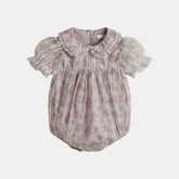 CERA UNA VOLTA VIEANA TUELLE ROSE PRINT ROMPER